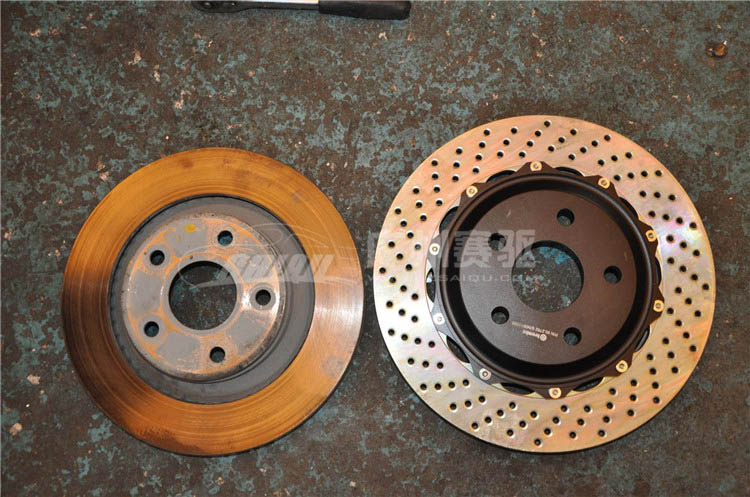 bremboGT剎車(chē)碟與原車(chē)碟對(duì)比