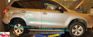 森林人改裝剎車，前后AP剎車套裝，前面AP5200后面ap7600