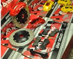 改裝專用剎車套裝 BREMBO六活塞卡鉗 黃色、紅色配加大線碟孔碟